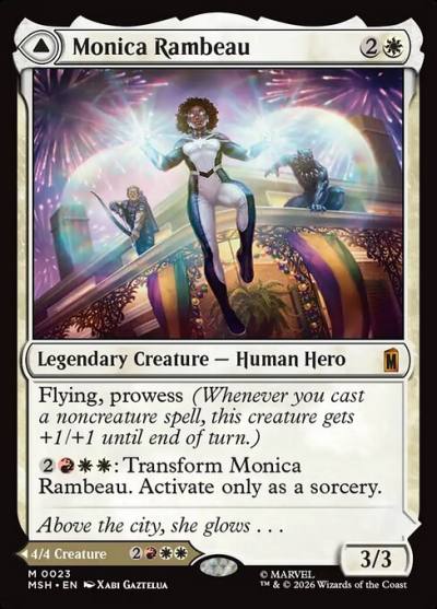 Monica Rambeau // Photon, Living Light MSH-23 Marvel Super Heroes Magic card