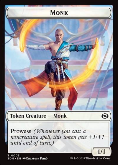 Monk TTDM-3 Tarkir: Dragonstorm Tokens Magic card