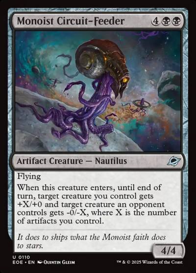 Monoist Circuit-Feeder EOE-110 Edge of Eternities Magic card