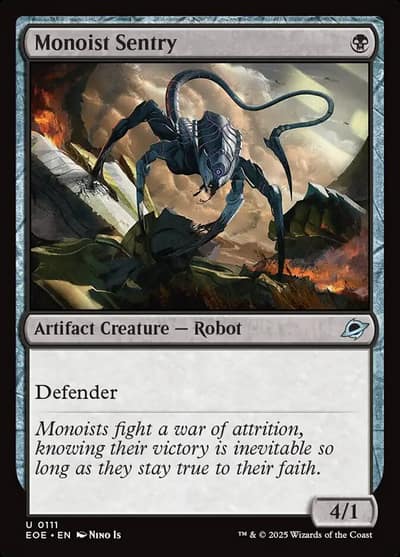 Monoist Sentry 111 Edge of Eternities Magic card