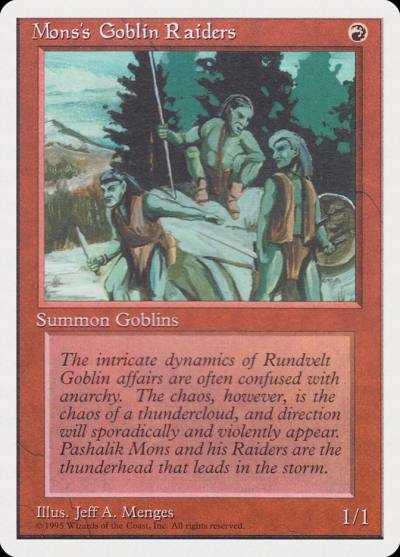Mons's Goblin Raiders RQS-34 Rivals Quick Start Set Magic card
