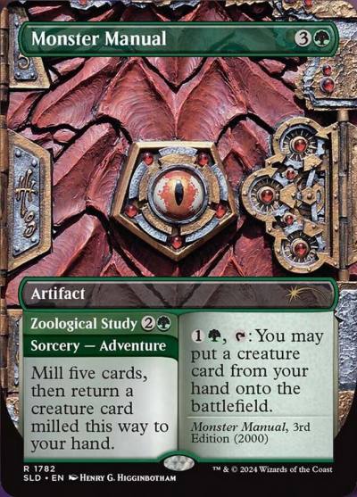 Monster Manual // Zoological Study SLD-1782 Secret Lair Drop Magic card