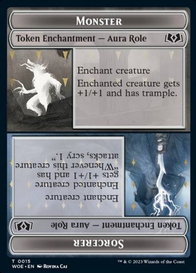 Monster // Sorcerer TWOE-15 Wilds of Eldraine Tokens Magic card