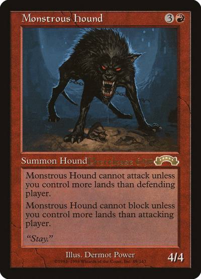 Monstrous Hound PEXO-89 Exodus Promos Magic card