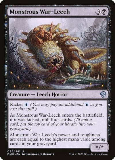Monstrous War-Leech DMU-98 Dominaria United Magic card