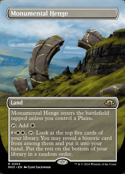 Monumental Henge MH3-354 Modern Horizons 3 Magic card