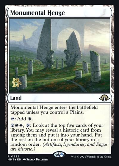 Monumental Henge PMH3-222S Modern Horizons 3 Promos Magic card