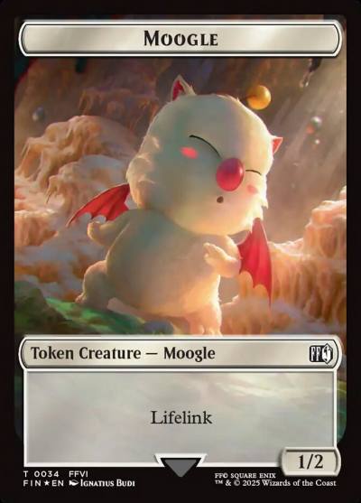 Moogle TFIN-34 Final Fantasy Tokens Magic card