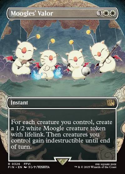 Moogles' Valor FIN-326 Final Fantasy Magic card