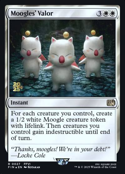 Moogles' Valor PFIN-27S Final Fantasy Promos Magic card