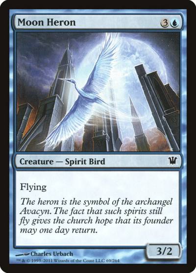 Moon Heron ISD-69 Innistrad Magic card