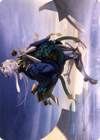 Moonfolk Puzzlemaker // Moonfolk Puzzlemaker ANEO-6 Neon Dynasty Art Series Magic card