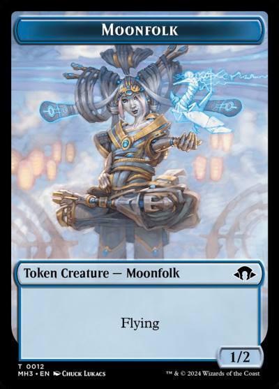 Moonfolk TMH3-12 Modern Horizons 3 Tokens Magic card