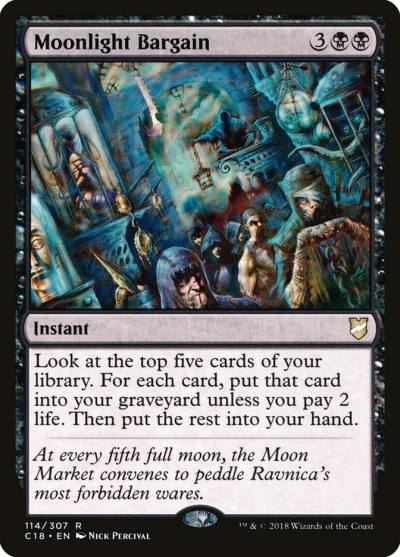 Moonlight Bargain C18-114 Commander 2018 Magic card