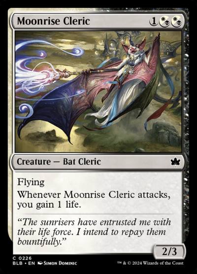 Moonrise Cleric 226 Bloomburrow Magic card