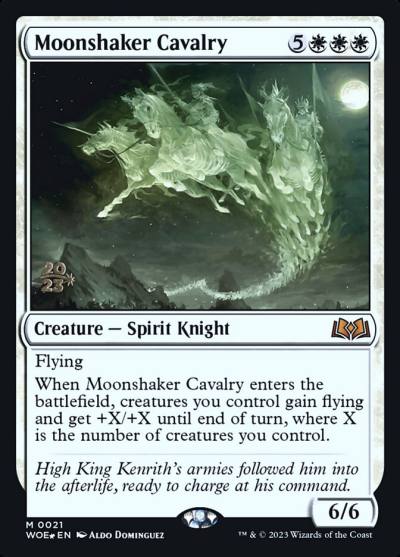 Moonshaker Cavalry PWOE-21S Wilds of Eldraine Promos Magic card