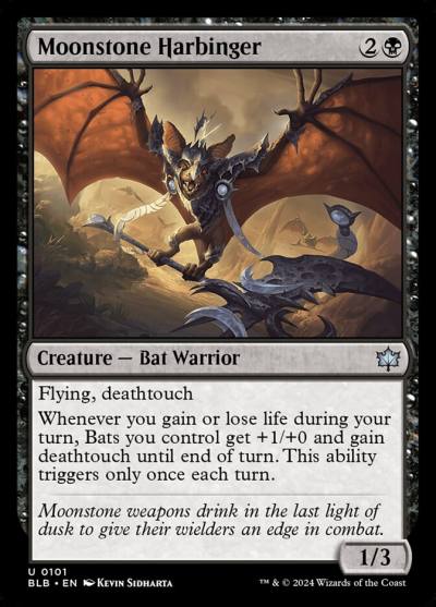 Moonstone Harbinger BLB-101 Bloomburrow Magic card