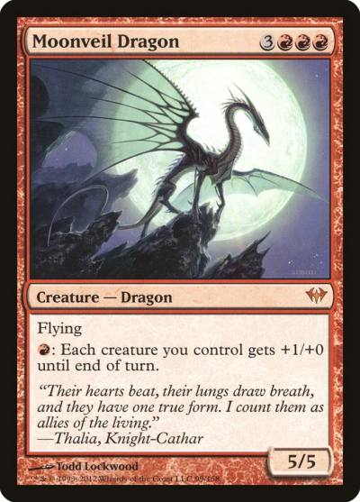 Moonveil Dragon DKA-99 Dark Ascension Magic card