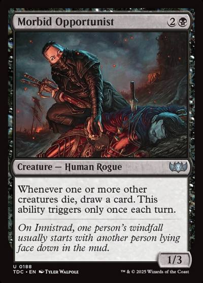 Morbid Opportunist TDC-188 Tarkir: Dragonstorm Commander Magic card