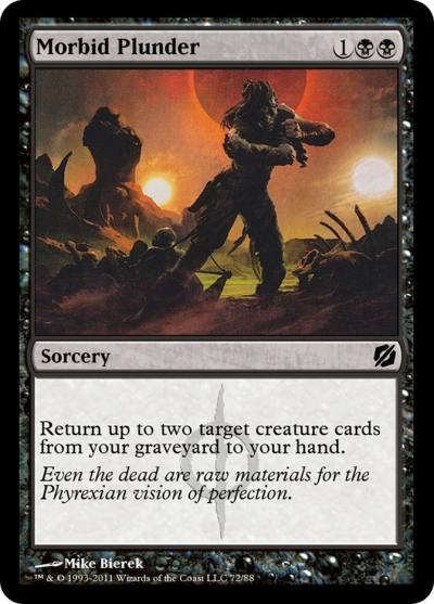 Morbid Plunder TD2-72 Duel Decks: Mirrodin Pure vs. New Phyrexia Magic card