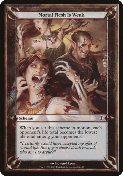 Mortal Flesh Is Weak OARC-26STAR Archenemy Schemes Magic card