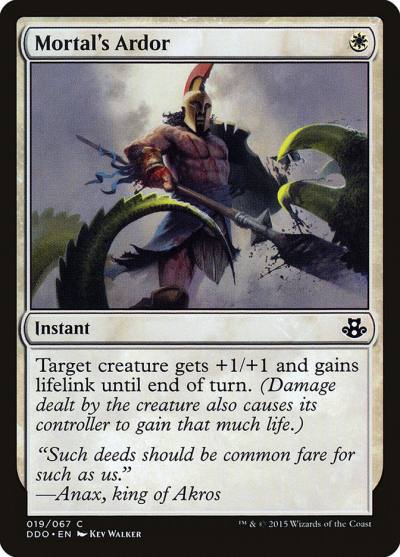 Mortal's Ardor DDO-19 Duel Decks: Elspeth vs. Kiora Magic card