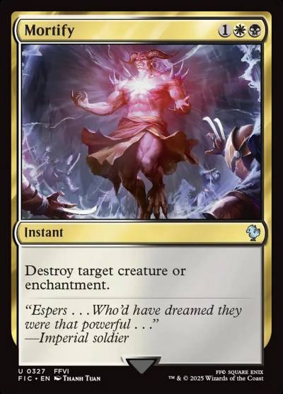 Mortify FIC-327 Final Fantasy Commander Magic card