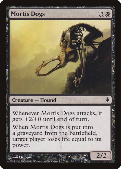 Mortis Dogs 66 New Phyrexia Magic card