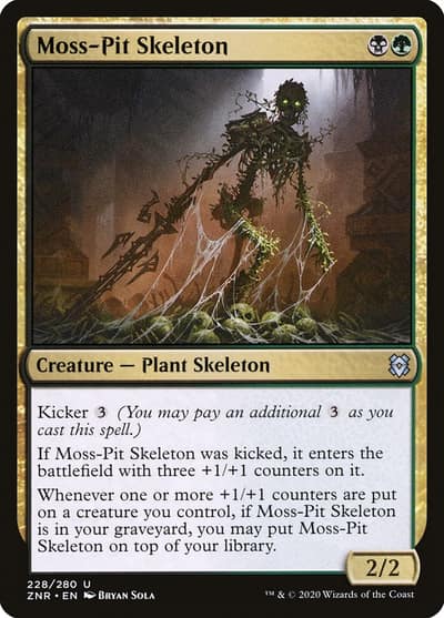 Moss-Pit Skeleton 228 Zendikar Rising Magic card