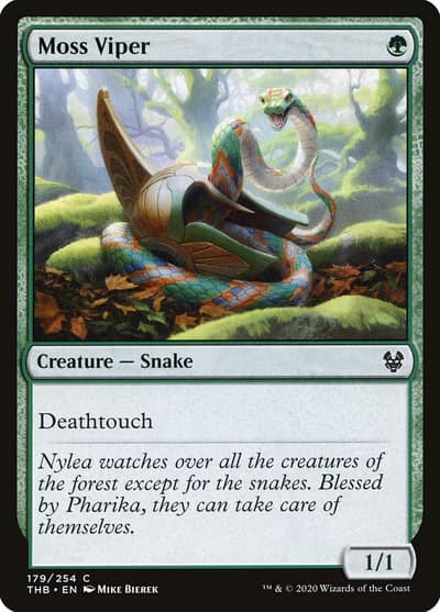 Moss Viper 179 Theros Beyond Death Magic card