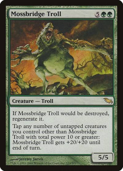 Mossbridge Troll 123 Shadowmoor Magic card