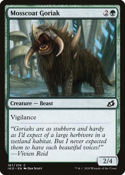 Mosscoat Goriak 167 Ikoria: Lair of Behemoths Magic card
