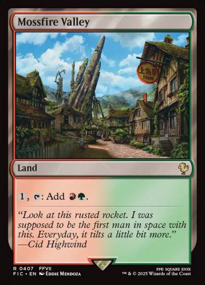 Mossfire Valley FIC-407 Final Fantasy Commander Magic card