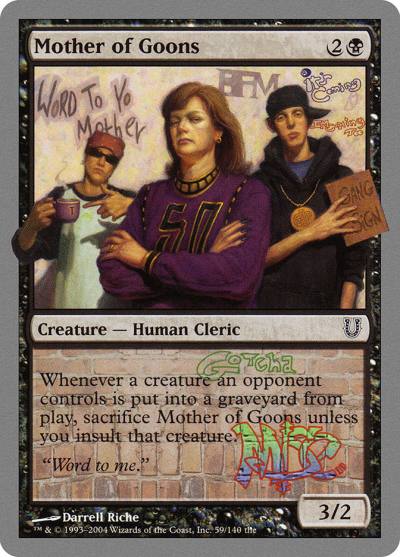 Mother of Goons 59 Unhinged Magic card