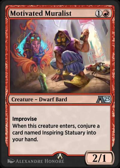 Motivated Muralist YDFT-15 Alchemy: Aetherdrift Magic card
