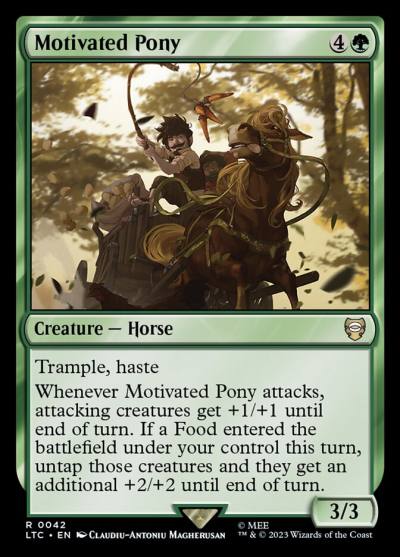 Motivated Pony LTC-42 Tales of Middle-earth Commander Magic card