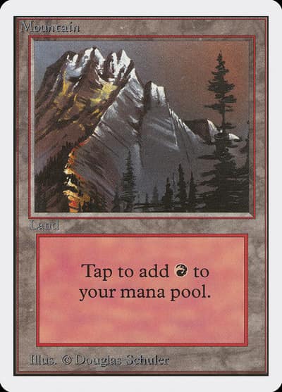 Mountain 2ED-297 Unlimited Edition Magic card