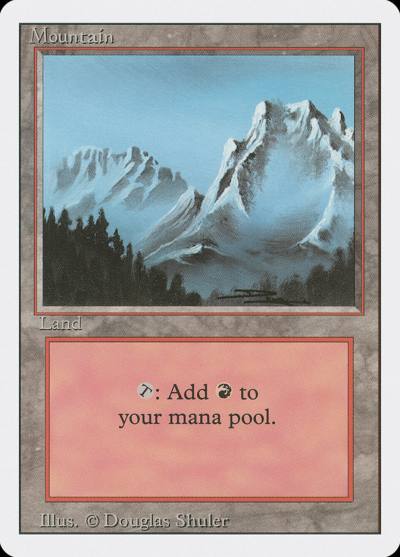 Mountain 3ED-302 Revised Edition Magic card