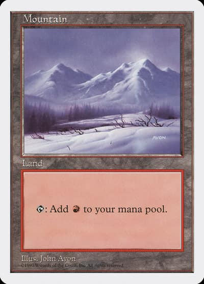 Mountain 5ED-442 Fifth Edition Magic card