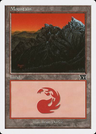Mountain 6ED-346 Classic Sixth Edition Magic card