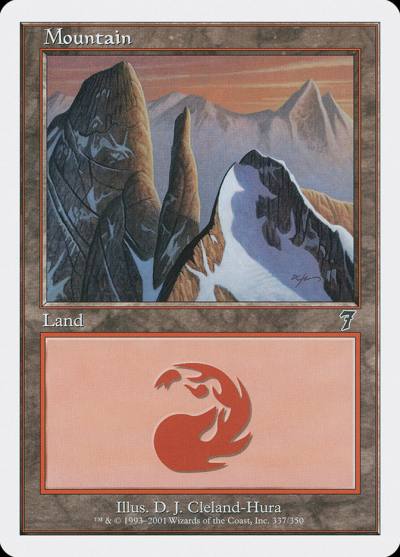 Mountain 7ED-337 Seventh Edition Magic card