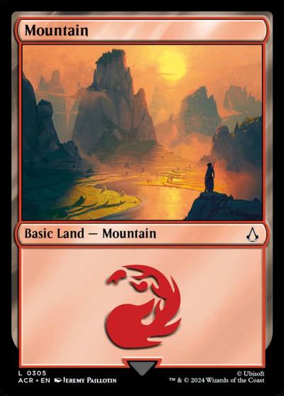 Mountain ACR-305 Assassin's Creed Magic card