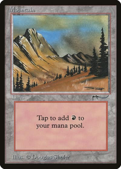 Mountain ARN-77 Arabian Nights Magic card