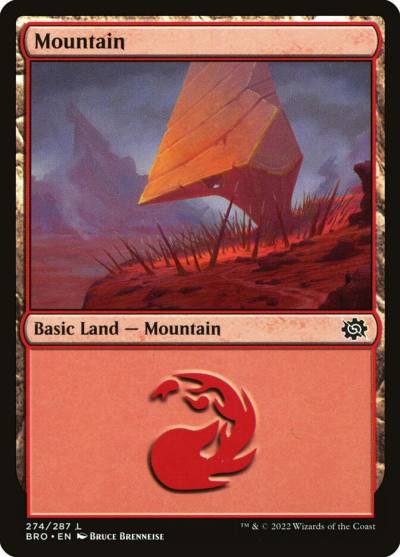 Mountain BRO-274 The Brothers' War Magic card