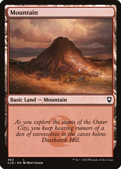 Mountain CLB-463 Commander Legends: Battle for Baldur's Gate Magic card