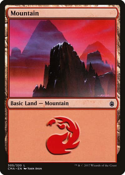 Mountain CMA-305 Commander Anthology Magic card