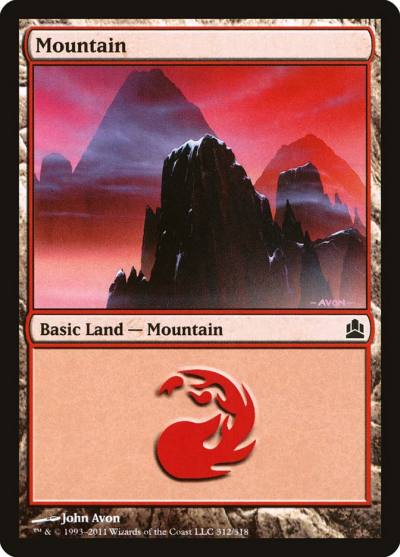 Mountain CMD-312 Commander 2011 Magic card