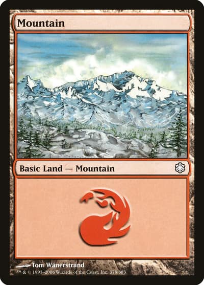 Mountain CST-378 Coldsnap Theme Decks Magic card