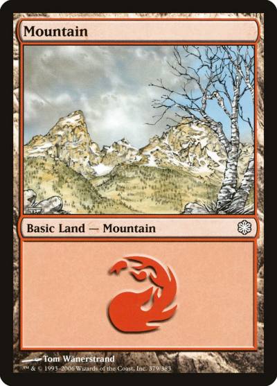 Mountain CST-379 Coldsnap Theme Decks Magic card