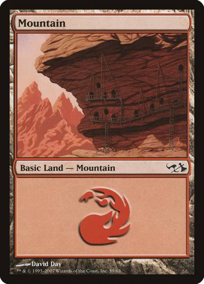 Mountain DD1-59 Duel Decks: Elves vs. Goblins Magic card